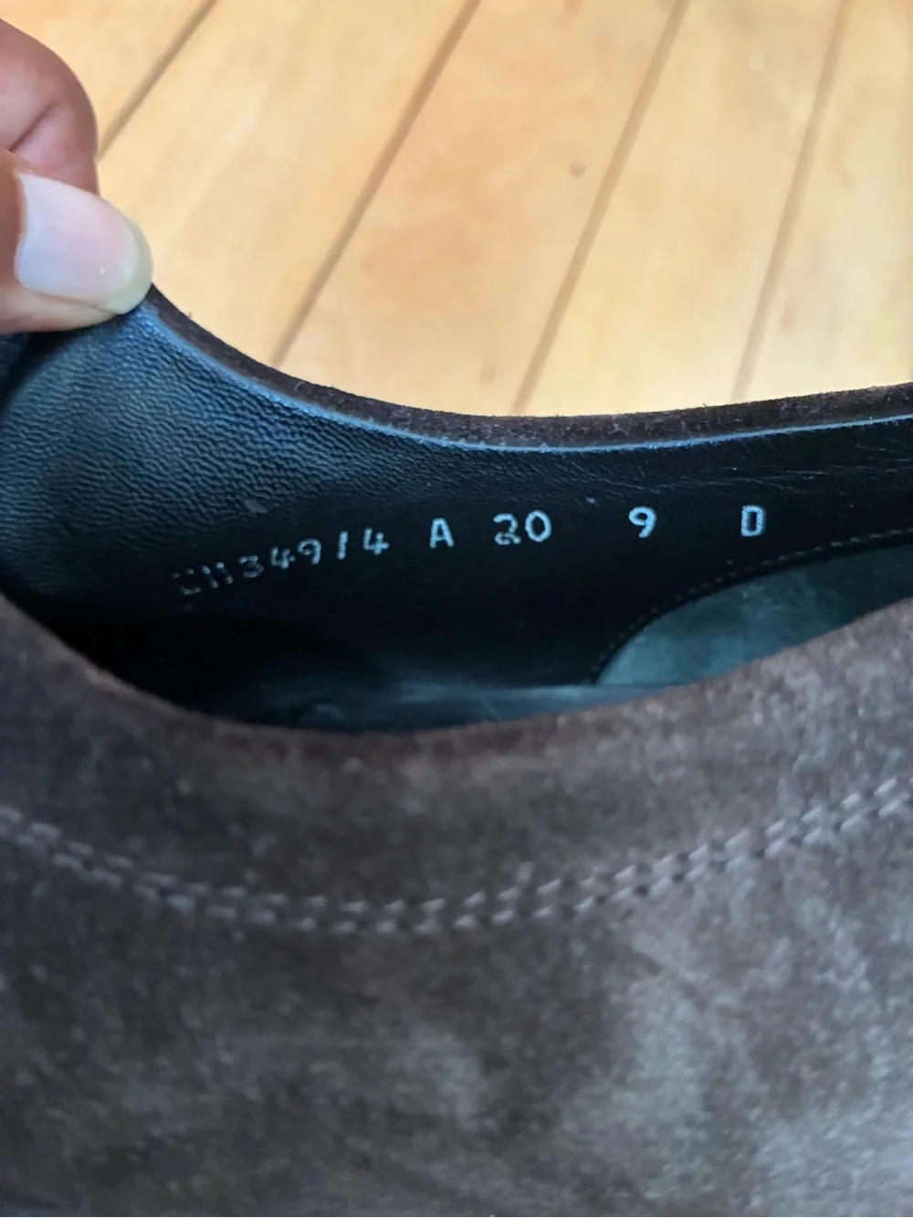 Salvatore Ferragamo Dark Brown Suede Derby Shoes